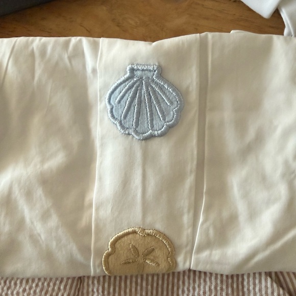 NWOT White Nautical Button Shirt and Tan Shorts Set - Picture 4 of 4